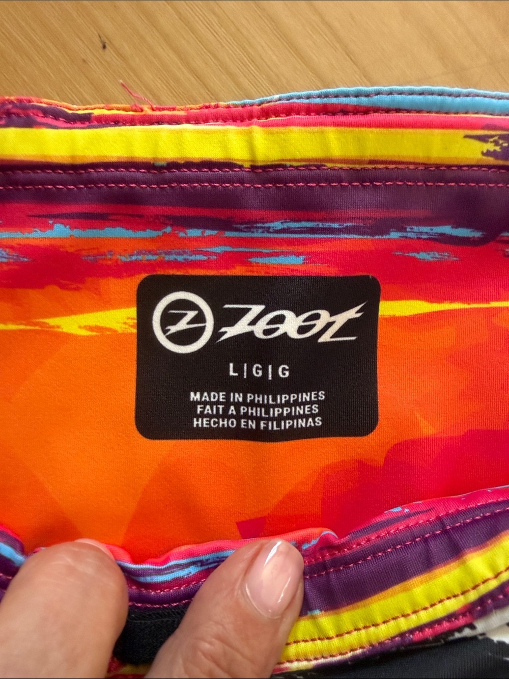 ZOOT LTD CYCLE 7" ISHORTS VIBRANT MULTI COLOR HIGH PERFORMANCE INDOOR OUTDOOR LG - Picture 8 of 12